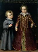 Cristofano Allori Portrait of Francesco and Caterina Medici oil painting